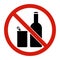 No alcohol sign, No Drinking alcohol