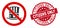No American Hat Icon with Distress Citizens Only Stamp