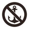 No anchor sign