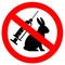 No animal testing vector sign