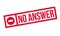 No Answer rubber stamp
