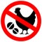 No antibiotics in chicken farming vector sign