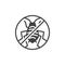 No aphid pests vector icon