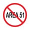 No Area 51 allowed road side sign.