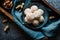 No bake peanut butter Snowballs with coconut and almond