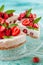 No Bake Strawberry Cheesecake