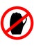 No beer sign with beerglass.Prohibition sign icon.