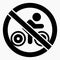 No bike. Prohibition of movement of the bike