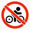 No bike. Prohibition of movement of the bike