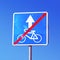 No bikes sign