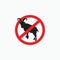 No billy goat silhouette - goat, sheep, lamb logo emblem or button icon silhouette - mammal, animal vector icon