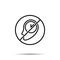 No brain, clock icon. Simple thin line, outline vector of time ban, prohibition, embargo, interdict, forbiddance icons for ui and