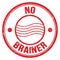 NO BRAINER text on red round postal stamp sign