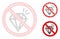 No Brilliant Vector Mesh Wire Frame Model and Triangle Mosaic Icon