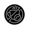 No caffeine black glyph icon