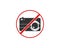 No Camera Icon No Photography Logo , No Stand Camera Symbol