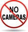 No cameras allowed sign