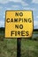 No camping and fires