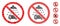 No car washing Composition Icon of Tuberous Elements