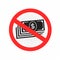 No cash sign symbol icon