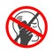 No cell phone. Forbidden Mobile phone ringing or vibrating flat icon for apps or websites