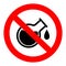 No chemical additives vector icon. sulphates illustration symbol or sign.