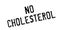 No Cholesterol rubber stamp