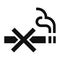 No cigarette icon, simple style