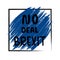 NO DEAL BREXIT political typography poster.