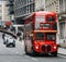 No deal Brexit Routemaster London Bus with black cab