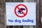 No dog fouling sign