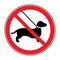 No dog Sign