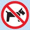 No dogs sign