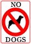 No Dogs Sign