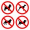 No dogs sign icon great for any use. Vector EPS10.