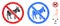 No Donkey Mosaic Icon of Circles