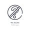 no doubt outline icon. isolated line vector illustration from traffic signs collection. editable thin stroke no doubt icon on