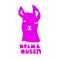 No drama llama. Drama Queen. Cute pink alpaca cartoon character. Vector illustration with lettering quote. Llama design for card,
