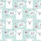 No drama llama seamless pattern. Cute llama drawing with lette