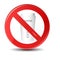 No drink or coffee allowed sign. Prohibition sign icon