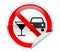 No Drink & Drive Sign