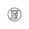 No drinking line icon