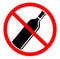 No drinking sign