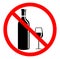 No drinking sign