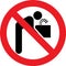 No drinking water sign