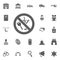 No drive when you are drunk icon. Police and juctice icon set.