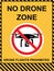 No drone allowed sign.