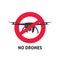 No drone sign vector