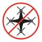 No drone sign on white background.