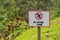 No Drone Zone sign drone flying forbidden